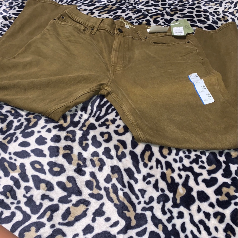 Men's Athletic Fit Jeans - Goodfellow & Co True Khaki Brown